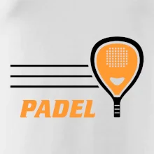 Padel - oranžová raketa