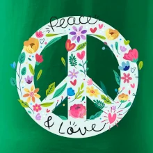 Peace and love symbol
