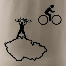 Mapa ČR + kolo na prsu Mapa ČR + kolo na prsu