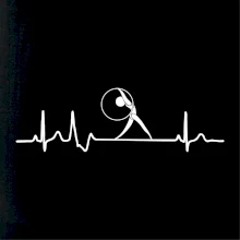 EKG moderná gymnastika obruč