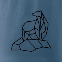 Geometria ľadový medveď na ľade Geometria ľadový medveď na ľade