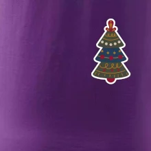 Folklór na prsníku vianočný stromček