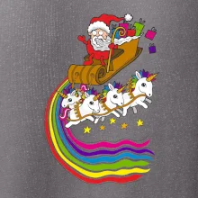 Santa a jednorožce (Pecka design)