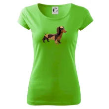 Jazvečík - zlepený z papiera