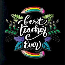 Farebné ceruzky best teacher ever