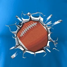 Americký futbal lopta v triku