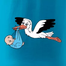 Bocian a bábätko - chlapec (Hana-creative)