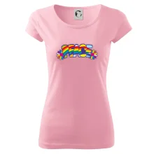 Peace nápis dúhový