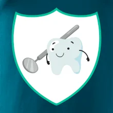 Zúbok na prsníku - zrkadlo