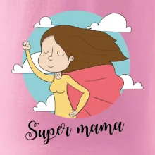 Kreslený obrázok Super mama