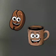 Parové tričko - Hrnček a káva