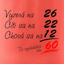 Vyzerá, cíti sa, chová sa - 60 rokov