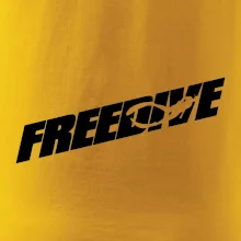 Freedive - nápis s potápačom