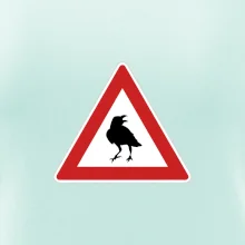 Dopravná značka - Pozor havran
