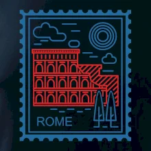 Rím známka jednoduchá Rím známka jednoduchá