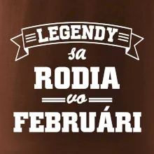 Legendy sa rodia vo februári