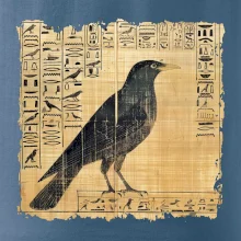 Egyptské hieroglyfy vták