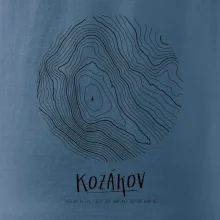 Kozákov - vrstevnice v kruhu