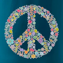 Peace symbol lístočky