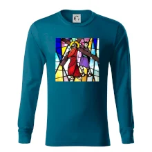 Vitráž - Ježiš a kríž