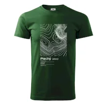 Plechý - vrstevnice v obdĺžniku