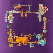 Steampunk farebná zostava