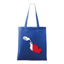 Mapa Malta s vlajkou