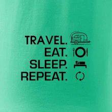 Eat sleep travel - Malý príves Eat sleep travel - Malý príves