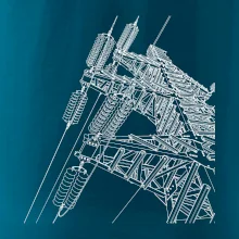 Nákres stožiara vysokého napätia Nákres stožiara vysokého napätia