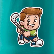 Ikona pozemný hokej chlapec