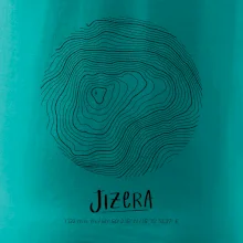 Jizera - vrstevnice v kruhu