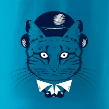 Mačka hipster s klobúkom