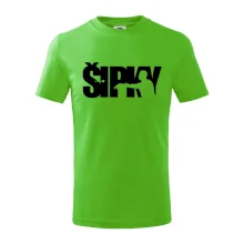 Šípky - nápis so šípkarom