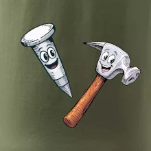 Parové tričko - Kladivo a klinec