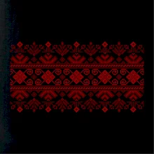 Ukrajinský vzor - červený Ukrajinský vzor - červený