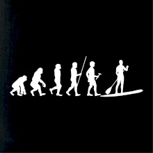 Evoluce paddleboard muž