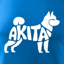 Akita Inu - Nápis v tele