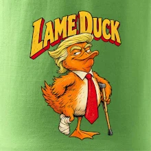 Trump jako kulhající kachna retro komiks