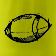 Americký futbal lopta skica