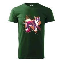 Pes abstraktný fialový