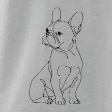 Francúzsky buldoček čierna kresba