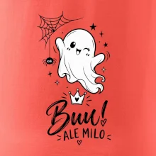 Buu ale milo - roztomilý duch čiernobiely