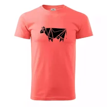 Origami krava z boku