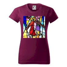 Vitráž - Ježiš a kríž