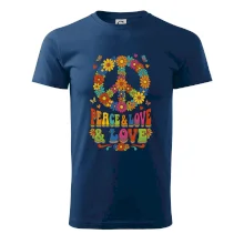 Peace and love - na výšku s květy