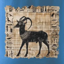 Egyptské hieroglyfy koza