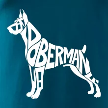 Doberman - nápis v tele