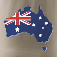 Austrália - vlajka mapa