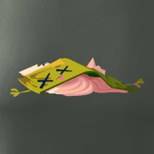 Kreslená kniha unavená