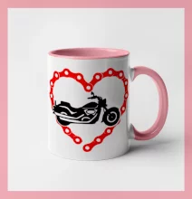 Moto srdce reťaz - chopper